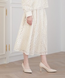 Prima Scherrer（プリマシェレル）の「刺繍フラワーレース スカート Prima Scherrer plus（スカート）」