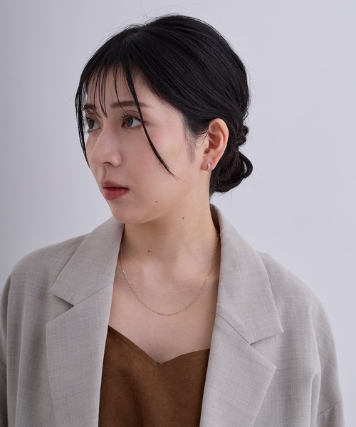 CALIN STANDARD(カリンスタンダード)の「◆金属アレルギー対応◆◆made in japan◆【片手でスムースワンタッチ】クロススターダスト ミニスムースピアス(ピアス(両耳用)・レディース・ゴールド/ピンクゴールド/シルバー・FREE)」の6枚目の写真