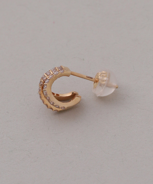 シャイニングダイヤ3ラインピアス K18（両耳）（ピアス（両耳用