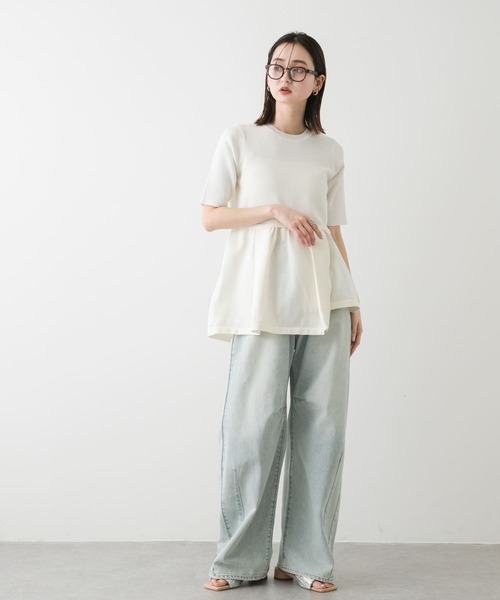 セール】アシメペプラムセーター（ニット/セーター）｜SENSE OF PLACE