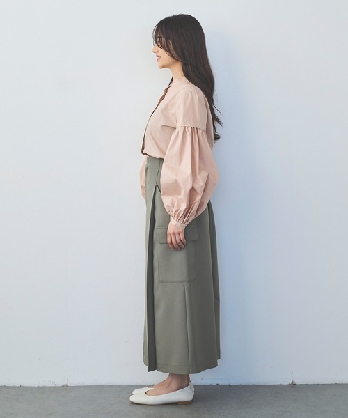 Sirin（シリン）の「ハイウエストカーゴスカート【2サイズ展開】（スカート・レディース・ライトベージュ/ライトオリーブ/ライトグレー・X-SMALL/SMALL）」の22枚目の写真