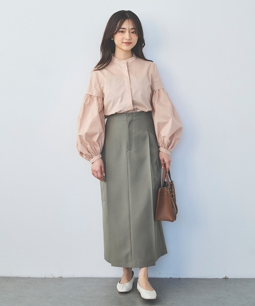 Sirin（シリン）の「ハイウエストカーゴスカート【2サイズ展開】（スカート・レディース・ライトベージュ/ライトオリーブ/ライトグレー・X-SMALL/SMALL）」の20枚目の写真