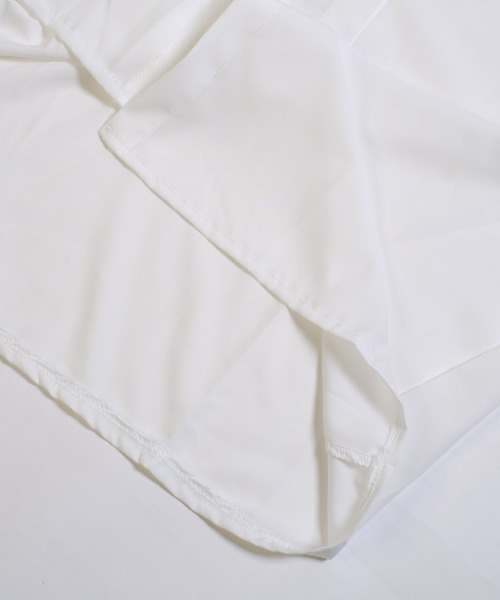 shopnikoniko（ショップニコニコ）の「ブラウス 長袖 襟 ビックカラー 白 レース 刺繍 キレイめ ビッグカラーシャツ（シャツ/ブラウス・レディース・ホワイト・フリー）」の11枚目の写真