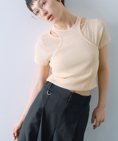 Tシャツ・カットソー AEAE TOMBOY Layered L/SBEIGE AEAE TOMBOY Layered L/SBEIGE (AEAE/トップスその他) 101910218