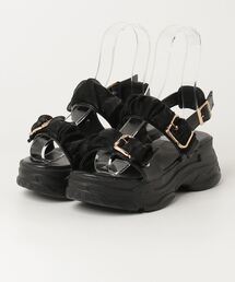 lus. スニーカーソールシャーリングベルトサンダル