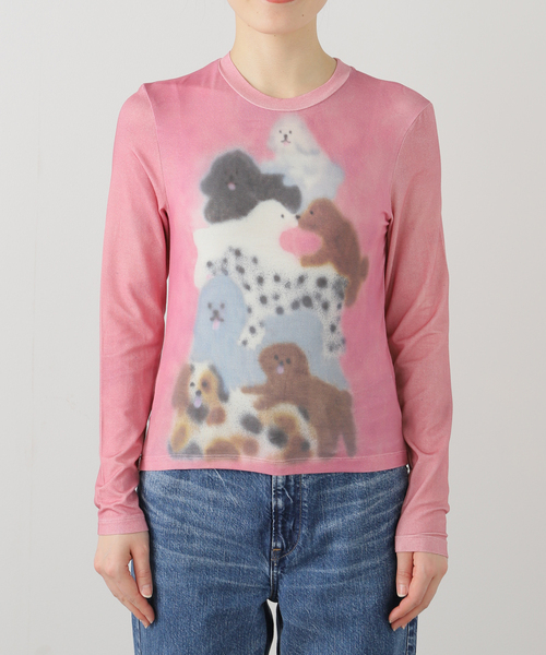 Carne Bollente（カルネボレンテ）の「【Carne Bollente/カルネボレンテ】 Doggy Decadence SS25LT0203（Tシャツ/カットソー・レディース・その他・SMALL/X-SMALL）」の4枚目の写真