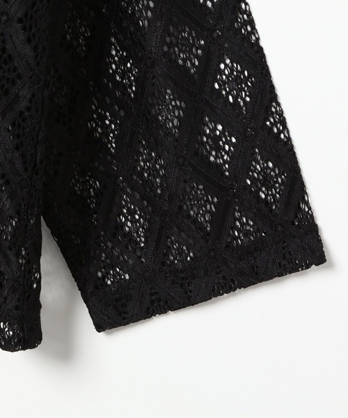 LEPSIM（レプシィム）の「レースメッシュロゴプルオーバー　327294（Tシャツ/カットソー・レディース・アイボリー/ブラック・FREE）」の21枚目の写真