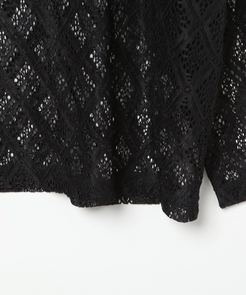 LEPSIM（レプシィム）の「レースメッシュロゴプルオーバー　327294（Tシャツ/カットソー・レディース・アイボリー/ブラック・FREE）」の22枚目の写真