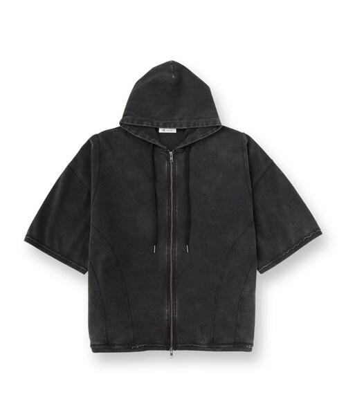 tk.TAKEO KIKUCHI(ティーケータケオキクチ)の「ヴィンテージライククロップドパーカ(パーカー・メンズ・ブラック/オリーブ・02/03)」の14枚目の写真