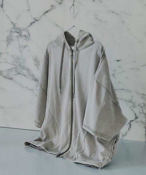 tk.TAKEO KIKUCHI(ティーケータケオキクチ)の「ヴィンテージライククロップドパーカ(パーカー・メンズ・ブラック/オリーブ・02/03)」の15枚目の写真