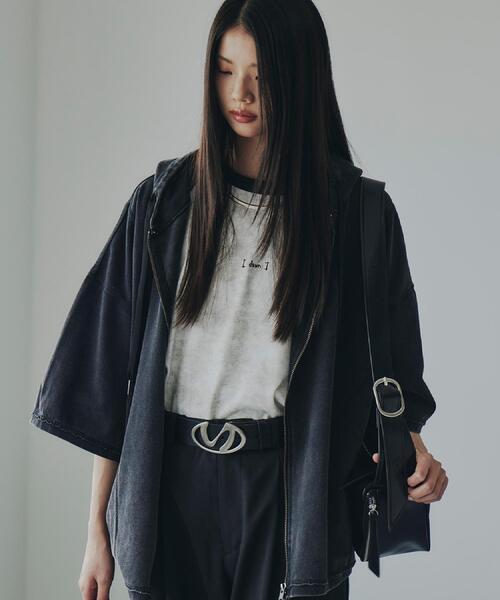 tk.TAKEO KIKUCHI(ティーケータケオキクチ)の「ヴィンテージライククロップドパーカ(パーカー・メンズ・ブラック/オリーブ・02/03)」の13枚目の写真