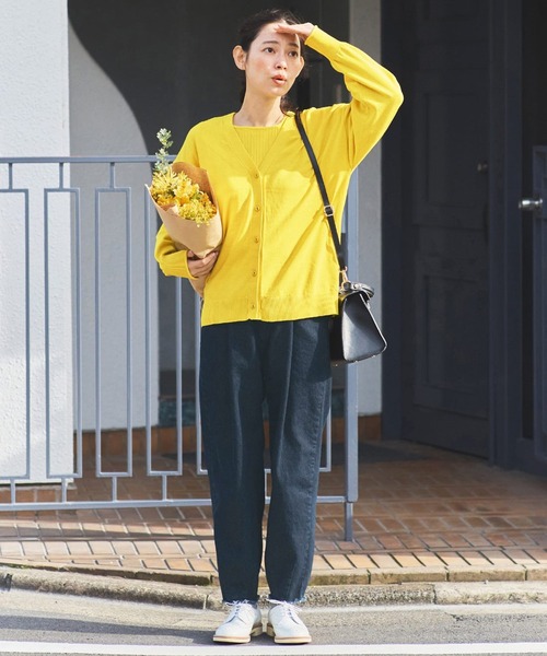 and myera（アンド マイラ）の「ａｎｄ　ｍｙｅｒａ　カーデとＴシャツのセット（アンサンブル・レディース・イエロー/ブルー・L/M/LL/S）」の18枚目の写真