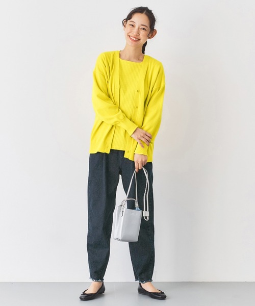 and myera（アンド マイラ）の「ａｎｄ　ｍｙｅｒａ　カーデとＴシャツのセット（アンサンブル・レディース・イエロー/ブルー・L/M/LL/S）」の5枚目の写真