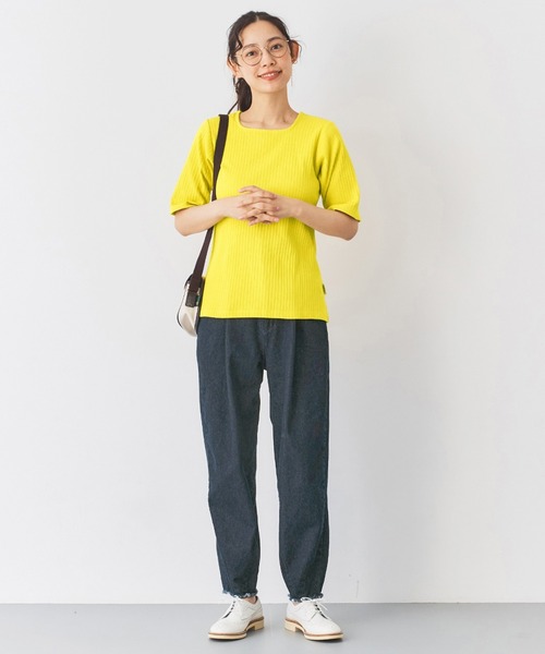 and myera（アンド マイラ）の「ａｎｄ　ｍｙｅｒａ　カーデとＴシャツのセット（アンサンブル・レディース・イエロー/ブルー・L/M/LL/S）」の10枚目の写真