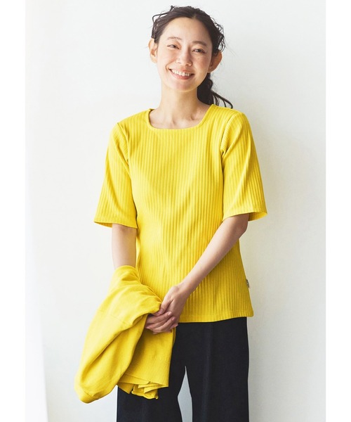 and myera（アンド マイラ）の「ａｎｄ　ｍｙｅｒａ　カーデとＴシャツのセット（アンサンブル・レディース・イエロー/ブルー・L/M/LL/S）」の7枚目の写真