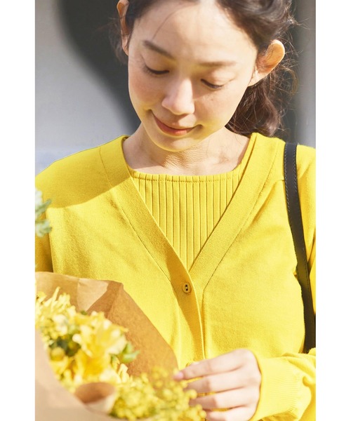and myera（アンド マイラ）の「ａｎｄ　ｍｙｅｒａ　カーデとＴシャツのセット（アンサンブル・レディース・イエロー/ブルー・L/M/LL/S）」の12枚目の写真