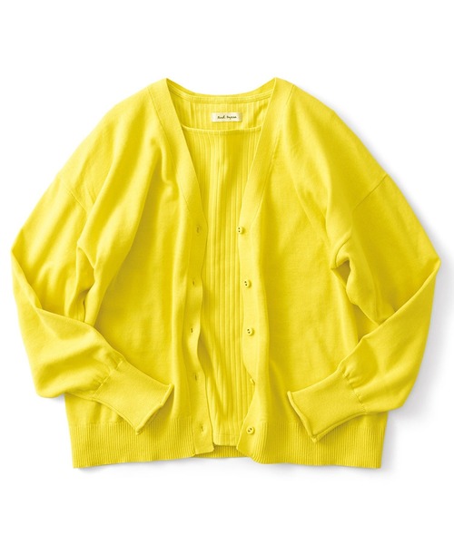 and myera（アンド マイラ）の「ａｎｄ　ｍｙｅｒａ　カーデとＴシャツのセット（アンサンブル・レディース・イエロー/ブルー・L/M/LL/S）」の6枚目の写真