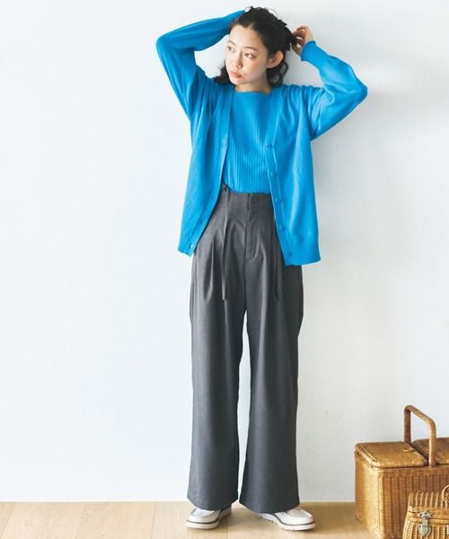 and myera（アンド マイラ）の「ａｎｄ　ｍｙｅｒａ　カーデとＴシャツのセット（アンサンブル・レディース・イエロー/ブルー・L/M/LL/S）」の22枚目の写真