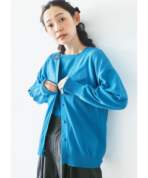 and myera（アンド マイラ）の「ａｎｄ　ｍｙｅｒａ　カーデとＴシャツのセット（アンサンブル・レディース・イエロー/ブルー・L/M/LL/S）」の16枚目の写真