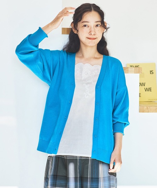 and myera（アンド マイラ）の「ａｎｄ　ｍｙｅｒａ　カーデとＴシャツのセット（アンサンブル・レディース・イエロー/ブルー・L/M/LL/S）」の20枚目の写真