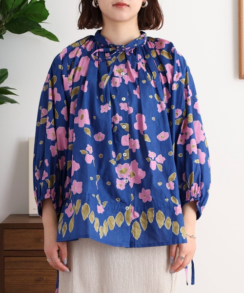 ブラウス シャツ KILKI ブーケ柄ブラウス レディース kilki ブラウス シャツ KILKI ブーケ柄ブラウス レディース