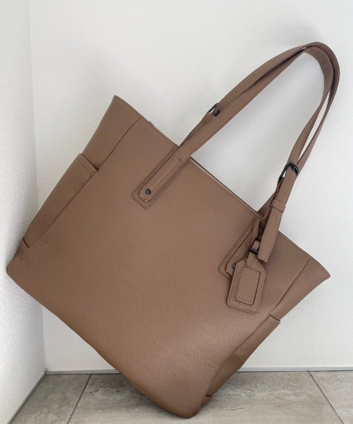 SOLATINA（ソラチナ）の「SBI-00001　シュリンクレザートート（トートバッグ・メンズ・ネイビー/ブルー/グレイッシュベージュ/チョコ/カーキ/ブラック/ライトブラウン・FREE）」の12枚目の写真