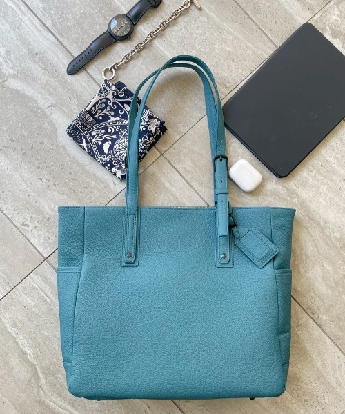 SOLATINA（ソラチナ）の「SBI-00001　シュリンクレザートート（トートバッグ・メンズ・ネイビー/ブルー/グレイッシュベージュ/チョコ/カーキ/ブラック/ライトブラウン・FREE）」の10枚目の写真