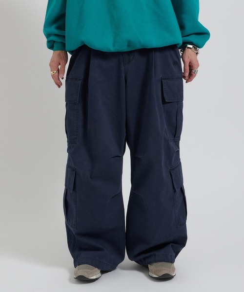 オリーブ カーゴパンツ ドローストリング付き セール】ユーティリティドレープドローストリングバギーカーゴ