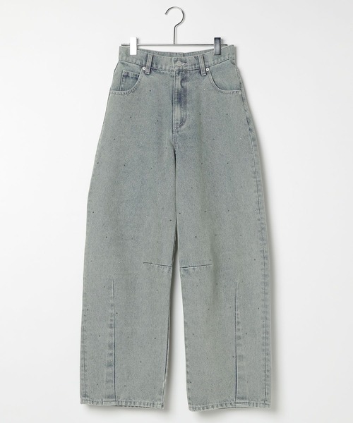 Heather(ヘザー)の「ビジューカーブデニムパンツ 491005(デニムパンツ・レディース・ブルー/ブラック・S/M)」の11枚目の写真