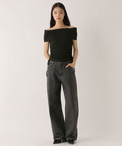 Heather(ヘザー)の「ビジューカーブデニムパンツ 491005(デニムパンツ・レディース・ブルー/ブラック・S/M)」の20枚目の写真