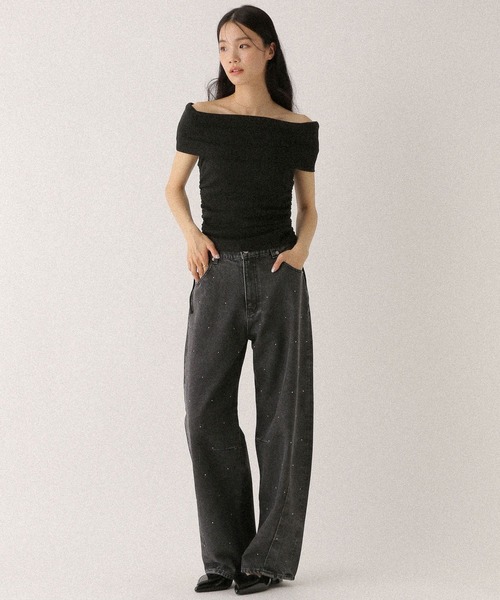 Heather(ヘザー)の「ビジューカーブデニムパンツ 491005(デニムパンツ・レディース・ブルー/ブラック・S/M)」の19枚目の写真