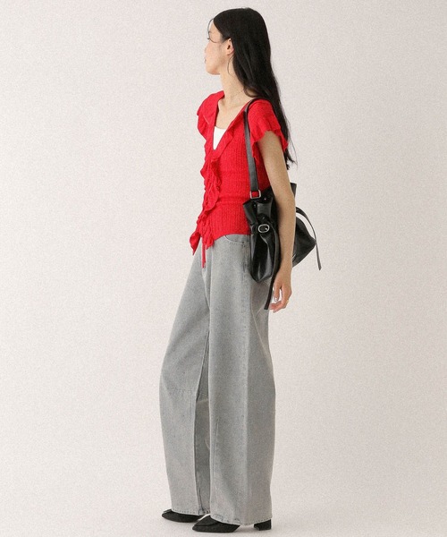 Heather(ヘザー)の「ビジューカーブデニムパンツ 491005(デニムパンツ・レディース・ブルー/ブラック・S/M)」の14枚目の写真