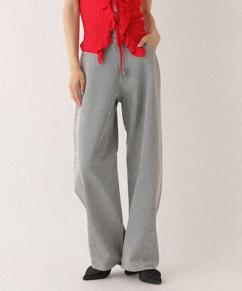 Heather(ヘザー)の「ビジューカーブデニムパンツ 491005(デニムパンツ・レディース・ブルー/ブラック・S/M)」の13枚目の写真