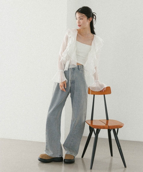 Heather(ヘザー)の「ビジューカーブデニムパンツ 491005(デニムパンツ・レディース・ブルー/ブラック・S/M)」の22枚目の写真