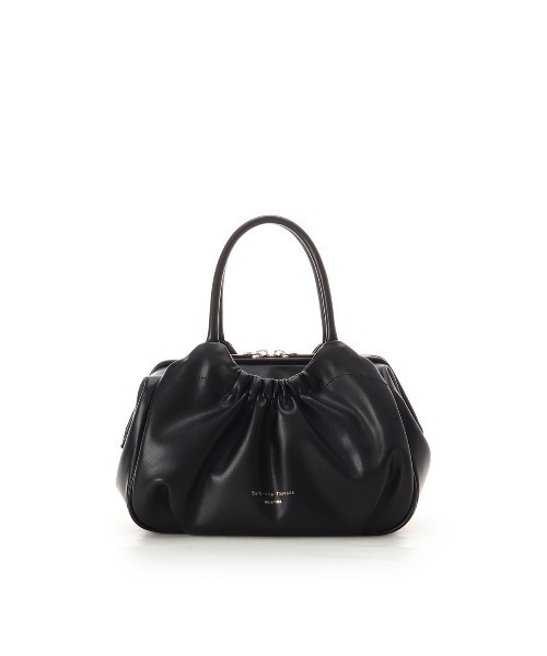 Samantha Thavasa（サマンサタバサ）の「ギャザーデザインハンドバッグ（ハンドバッグ・レディース・ホワイト/ブラック/ミント/ラベンダー・FREE）」の3枚目の写真