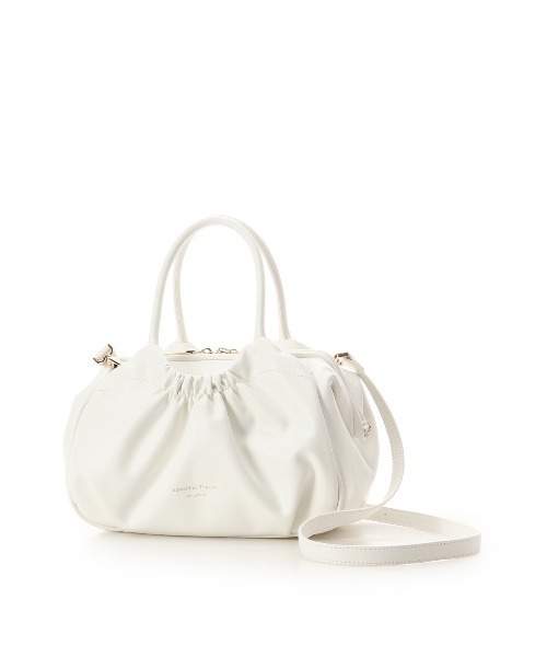 Samantha Thavasa（サマンサタバサ）の「ギャザーデザインハンドバッグ（ハンドバッグ・レディース・ホワイト/ブラック/ミント/ラベンダー・FREE）」の18枚目の写真