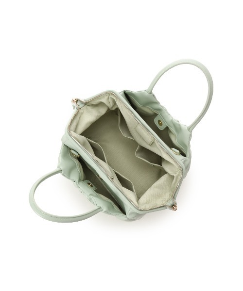 Samantha Thavasa（サマンサタバサ）の「ギャザーデザインハンドバッグ（ハンドバッグ・レディース・ホワイト/ブラック/ミント/ラベンダー・FREE）」の13枚目の写真