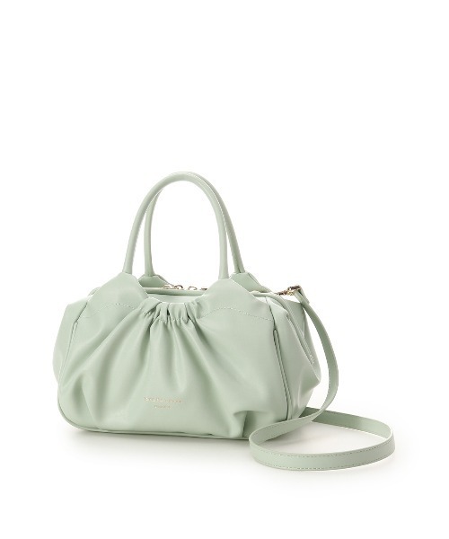 Samantha Thavasa（サマンサタバサ）の「ギャザーデザインハンドバッグ（ハンドバッグ・レディース・ホワイト/ブラック/ミント/ラベンダー・FREE）」の11枚目の写真