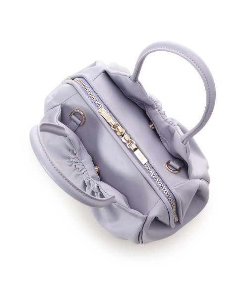 Samantha Thavasa（サマンサタバサ）の「ギャザーデザインハンドバッグ（ハンドバッグ・レディース・ホワイト/ブラック/ミント/ラベンダー・FREE）」の8枚目の写真