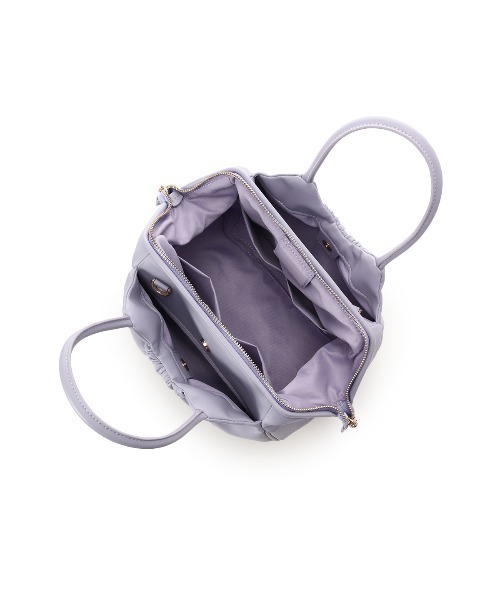 Samantha Thavasa（サマンサタバサ）の「ギャザーデザインハンドバッグ（ハンドバッグ・レディース・ホワイト/ブラック/ミント/ラベンダー・FREE）」の7枚目の写真