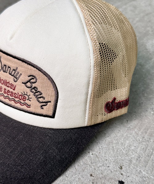 CALIFORNIA OUTFITTERS(カリフォルニア アウトフィッターズ)の「5A11 ヴィンテージ風 メッシュロゴキャップ(キャップ・メンズ・グレー/カーキ/オレンジ/ブラック/ライトブルー・ONESIZE)」の7枚目の写真