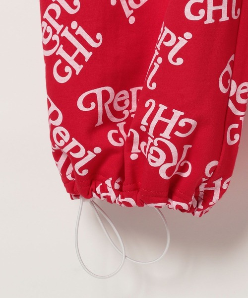 repipi armario（レピピ アルマリオ）の「【HOnOKAコラボ】ワイドスウェット【セットアップ着用可能】（スウェットパンツ・キッズ・ブラック/ピンク/レッド・MEDIUM/LARGE）」の19枚目の写真