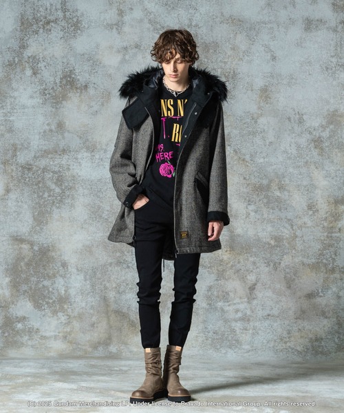 今期モノの美品 大人気glamb High Neck Mods Coat High Neck Mods Coat / ハイネックモッズコート（モッズコート