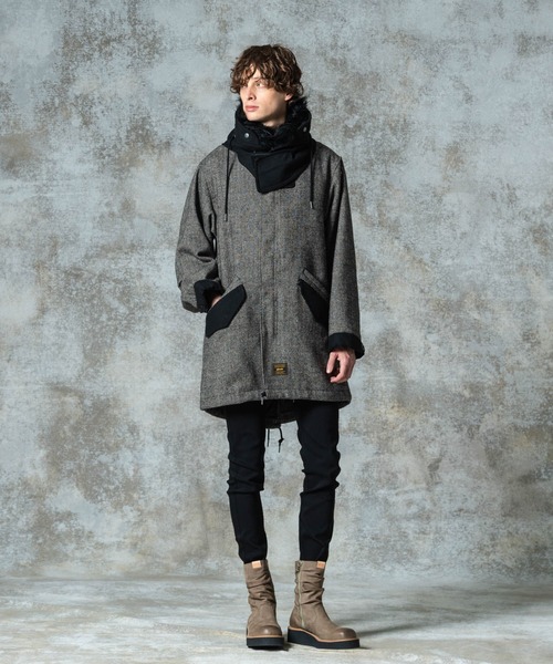 【美品】glamb ハイネックモッズコート24Autumn High Neck Mods Coat / ハイネックモッズコート（モッズコート