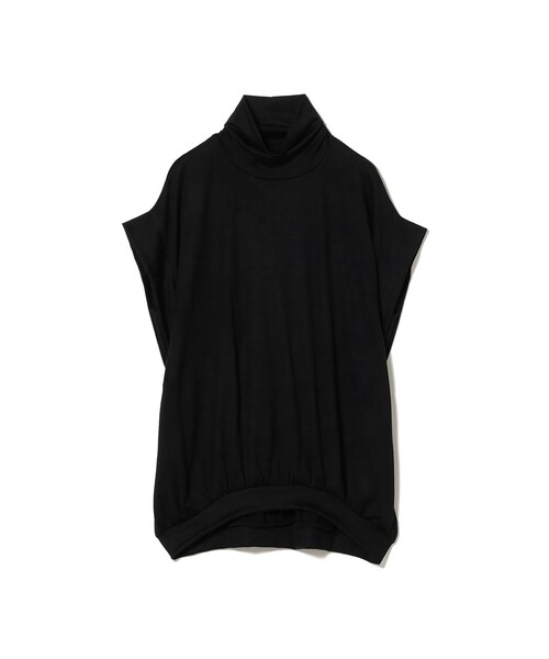 Demi-Luxe BEAMS（デミルクス ビームス）の「【別注】COG THE BIGSMOKE / KENNA ハイネック フレンチスリーブ トップス［手洗い可］（Tシャツ/カットソー・レディース・ブラック/ブラウン・ONE SIZE）」の13枚目の写真