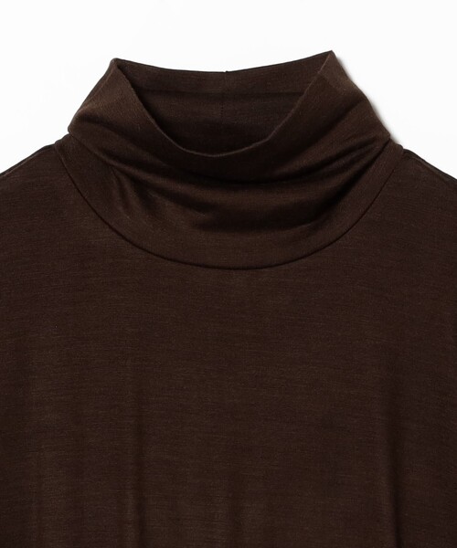 Demi-Luxe BEAMS（デミルクス ビームス）の「【別注】COG THE BIGSMOKE / KENNA ハイネック フレンチスリーブ トップス［手洗い可］（Tシャツ/カットソー・レディース・ブラック/ブラウン・ONE SIZE）」の17枚目の写真