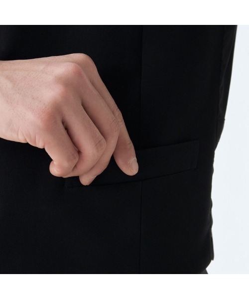 SUIT SELECT(スーツセレクト)の「【結婚式・セレモニー・イベント対応可】【通年】リバーシブルジレ(ベスト)/ブラック&グレー(スーツベスト・メンズ・ブラック×グレー・Y6/BB5/A4/A5/A6/AB4/AB6/AB7/Y4/Y5/AB5)」の7枚目の写真