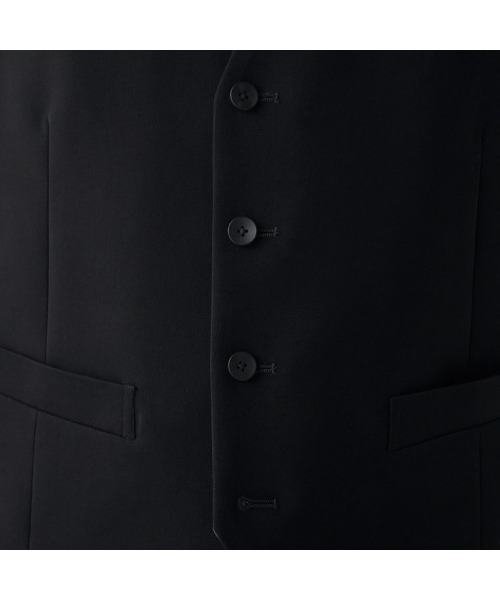 SUIT SELECT(スーツセレクト)の「【結婚式・セレモニー・イベント対応可】【通年】リバーシブルジレ(ベスト)/ブラック&グレー(スーツベスト・メンズ・ブラック×グレー・Y6/BB5/A4/A5/A6/AB4/AB6/AB7/Y4/Y5/AB5)」の8枚目の写真