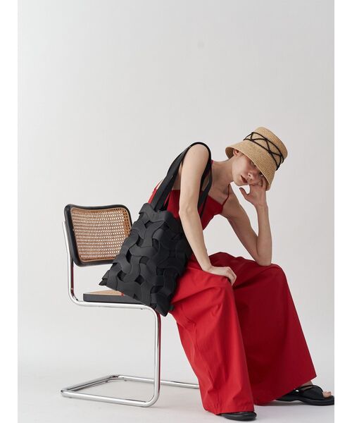 UN3D. CROSS WAVE TOTE ブラック CROSS WAVE TOTE / クロスウェーブトート（トートバッグ）｜UN3D