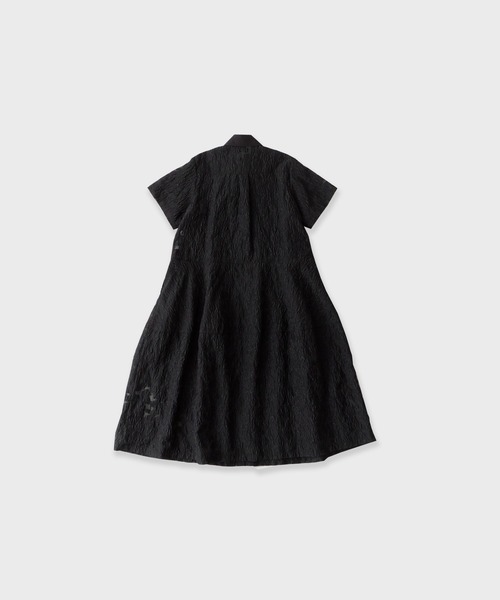 ルシェルブルー Moire Jacquard Mini Dress 半袖 黒 LE CIEL BLEU（ルシェルブルー）の「モアレジャガードミニドレス